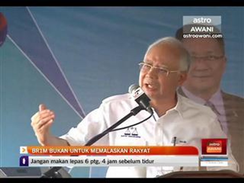 BR1M bukan untuk memalaskan rakyat