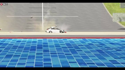 BMW VS HİGH RAMP - Super Jump Parkour #5   BeamNG Drive