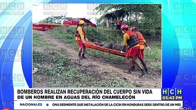 Cuerpo de Bomberos recupera cadáver de las aguas del río Chamelecón de Choloma