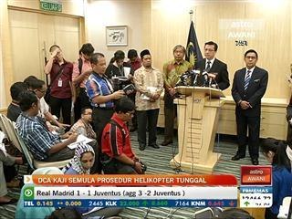DCA kaji semula prosedur helikopter tunggal