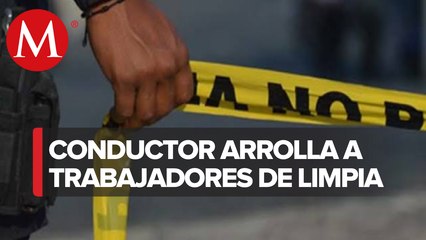 En Veracruz, dos trabajadores de limpia fueron atropellados