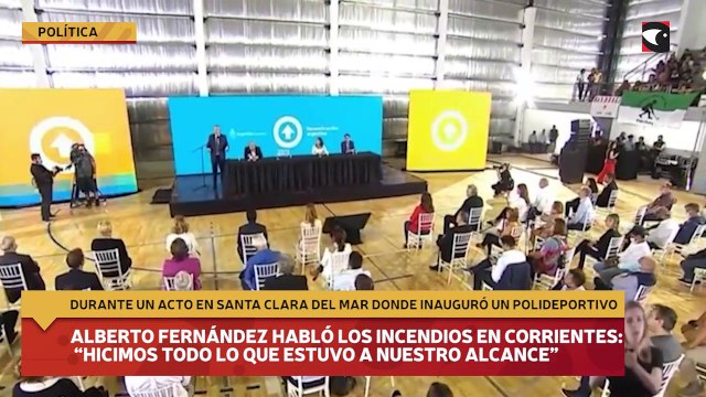 Alberto Fernández habló los incendios en Corrientes: “hicimos todo lo que estuvo a nuestro alcance”