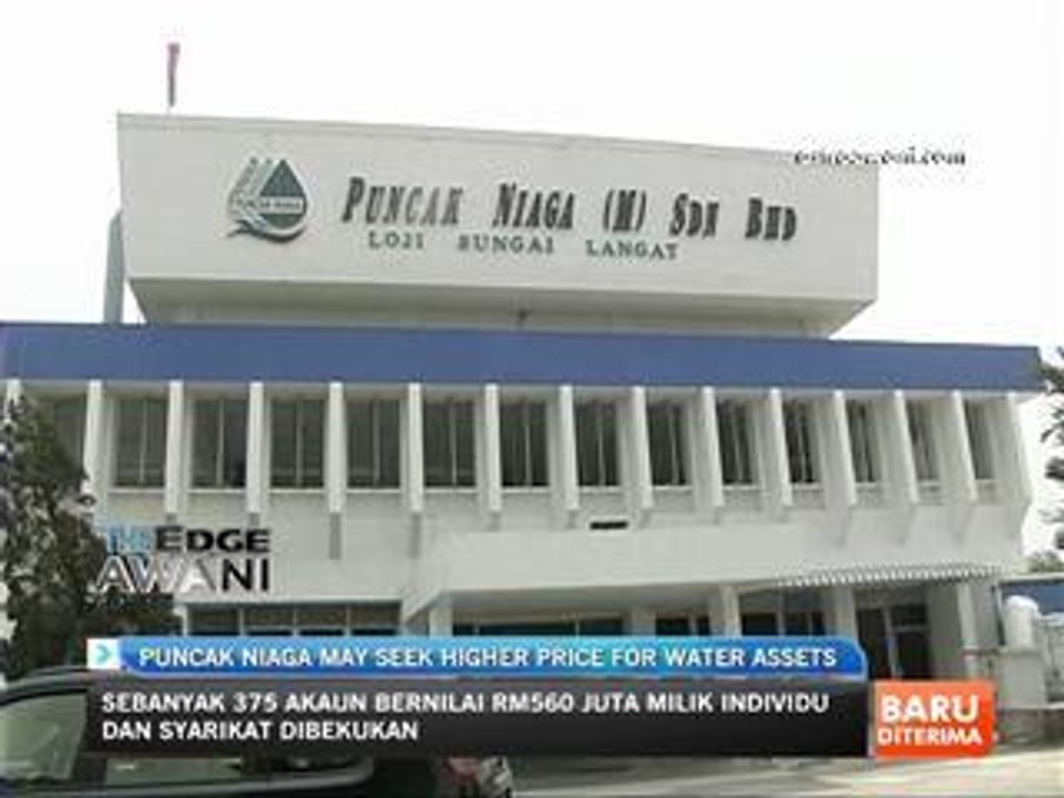 Puncak Niaga may seek higher price for water assets