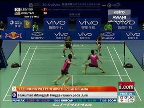 Lee Chong Wei puji aksi beregu negara
