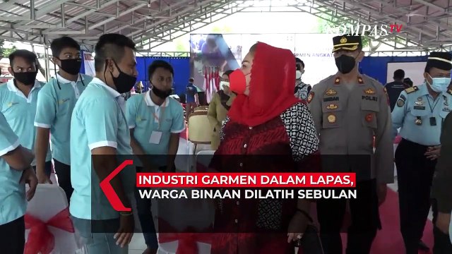 Industri Garmen Dalam Lapas, Warga Binaan Dilatih Sebulan