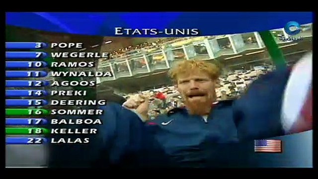 الشوط الاول مباراة يوغوسلافيا و امريكا 1-0 كاس العالم 1998