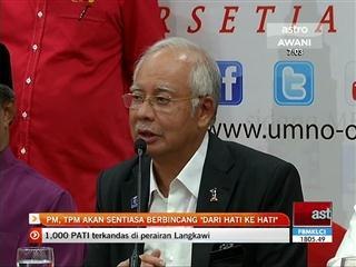 PM, TPM akan sentiasa berbincang 'dari hati ke hati'