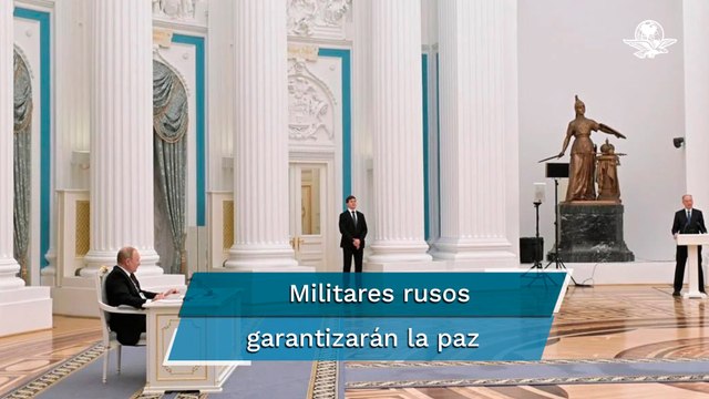 Putin ordena movilizar tropas rusas a regiones separatistas de Ucrania