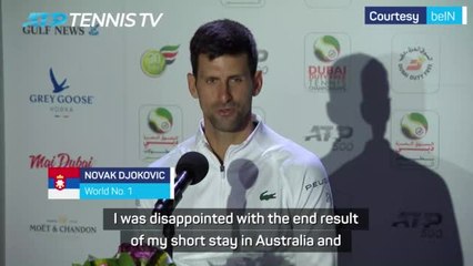 Descargar video: Djokovic congratulates Nadal on record-breaking Australian title