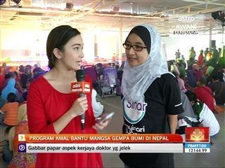 Program amal bantu mangsa gempa bumi Nepal