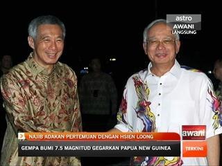 Najib adakan pertemuan dengan Hsien Loong