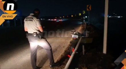 Fuerte accidente deja lesionado a motociclista