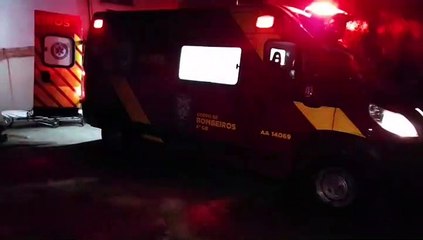 Homem cai de aproximadamente 5 metros e fica ferido