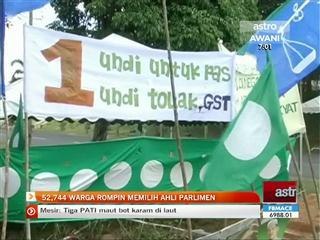 52.744 warga Rompin memilih ahli parlimen