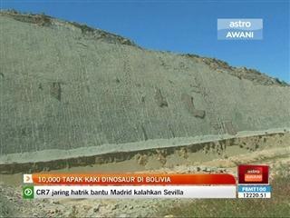 10,000 tapak kaki dinosaur ditemui