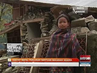 Gempa Nepal: Rakyat Nepal perlukan bantuan makanan segera