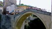 Look over famous Old Bridge in Mostar, Bosnia and Herzegovina.