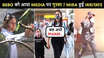Kareena ANGRY On Media?, Mira Rajput With Kids Irritated By Paps, Sara Ignores Posing | Spotted