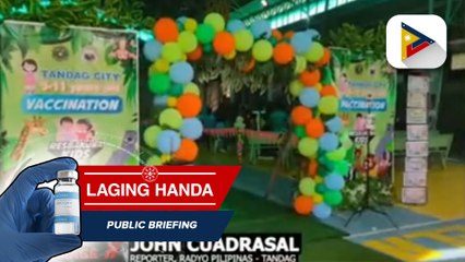 Pagbabakuna kontra COVID-19 sa mga batang may edad 5-11 sa Tandag City, Surigao del Sur, umarangkada na