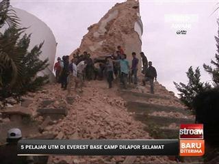 Gempa bumi berukuran 7.9 skala ritcher melanda Nepal
