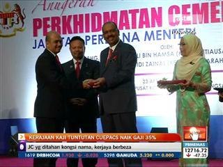Kerajaan kaji tuntutan CUEPACS naik gaji 35%
