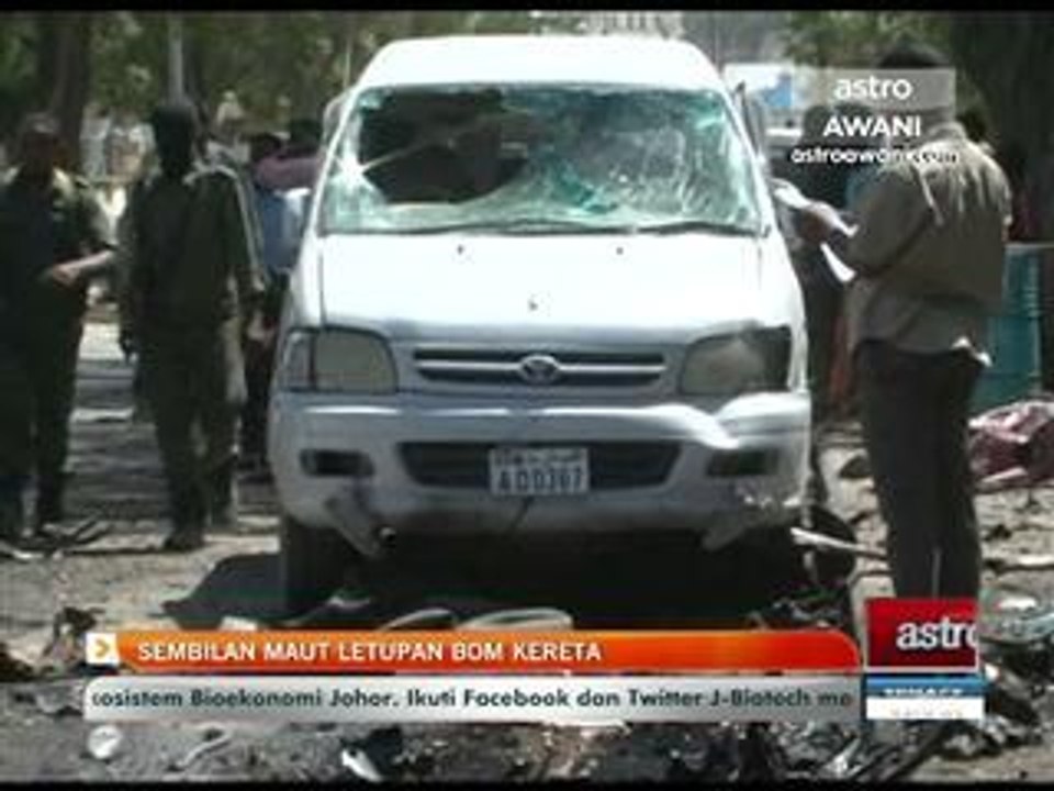Sembilan maut letupan bom kereta