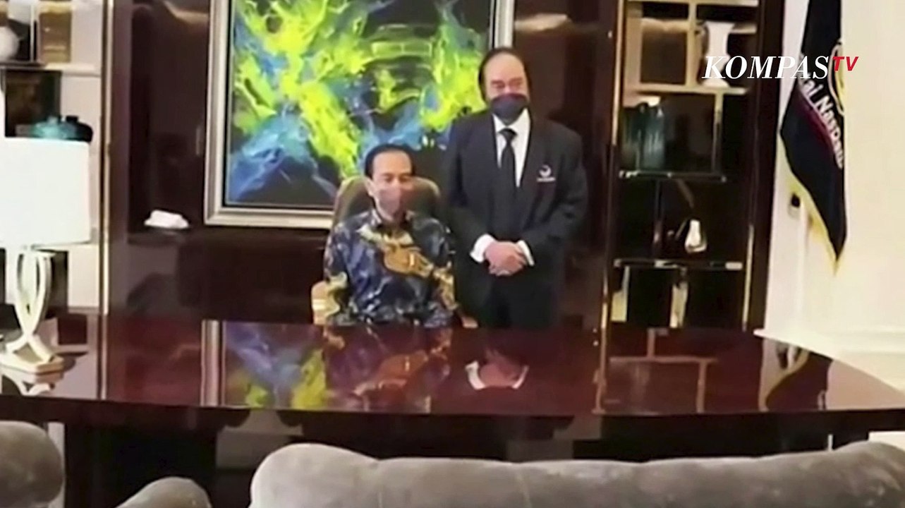 Diminta Surya Paloh, Jokowi Duduk di Kursi Ketum Nasdem di Gedung Baru!