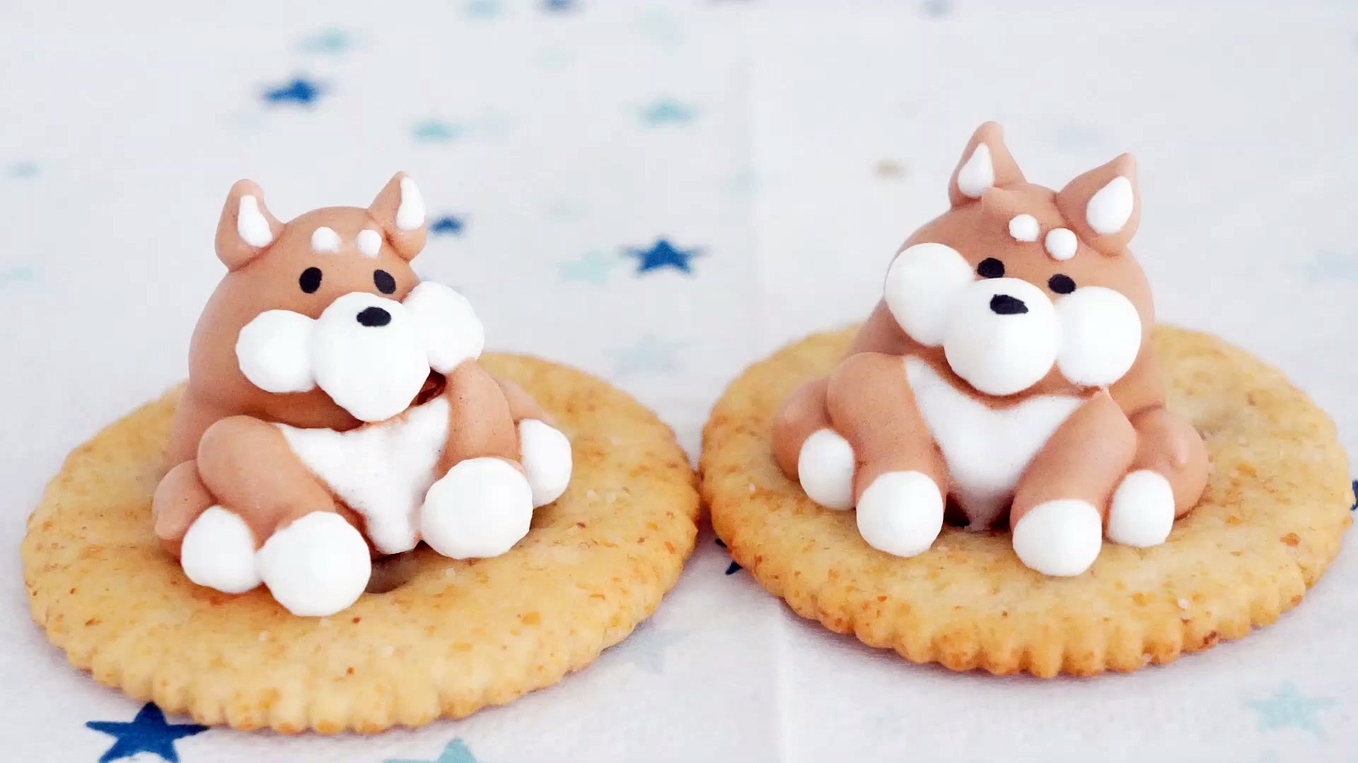 かわいいメレンゲクッキー】柴犬の作り方/動物/ホワイトデーにも