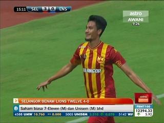 Selangor benam Lions XII 4-0
