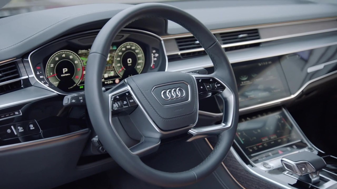 Der aufgewertete Audi A8 - Reduktion als Gestaltungsmittel - der Innenraum