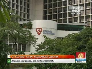 27 kes maut akibat kemalangan elektrik