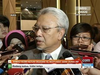 Ahmad Husni ketuai delegasi ke Mesyuarat Bank Dunia-IMF