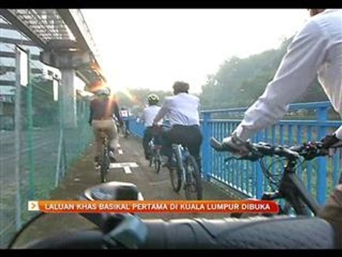 Laluan khas basikal pertama di Kuala Lumpur dibuka