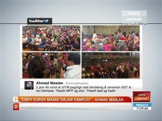 Nama 'Ahmad Maslan' terus trending di media sosial