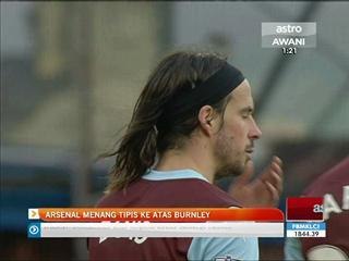 Arsenal menang tipis ke atas Burnley