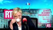 Philippe Caverivière, et son chat, face à Marine Le Pen