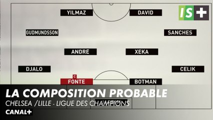 La composition probable face à Chelsea - Ligue des Champions Chelsea / Lille