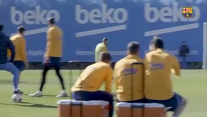 El Barça ya se entrena pensando en Nápoles / FCB