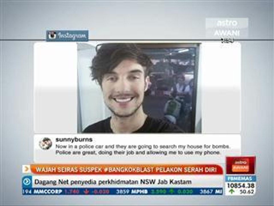 Wajah seiras suspek #bangkokblast pelakon serah diri