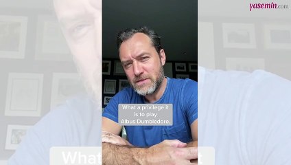 Fantastik Canavarlar serisinin Albus Dumbledor'u Jude Law'dan heyecanlandıran paylaşım!