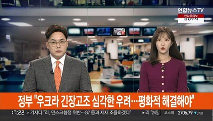 정부 "우크라 긴장고조 심각한 우려…평화적 해결해야"