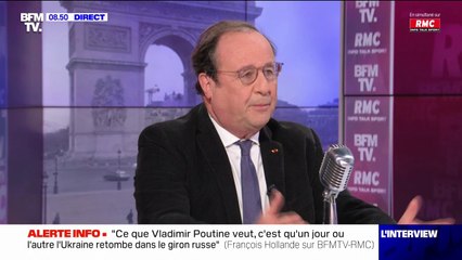 François Hollande: "S'il y avait un président de la République qui épousait les thèses de Vladimir Poutine, ça serait extrêmement grave"