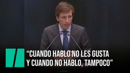 Almeida: “Parece curioso que cuando hablo no les gusta y cuando no hablo, tampoco"