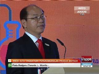 RM30 juta meningkatkan kadar pengkomersilan produk bioteknologi