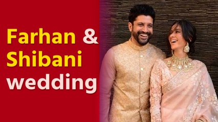 Farhan and Shibani make their first appearance after wedding