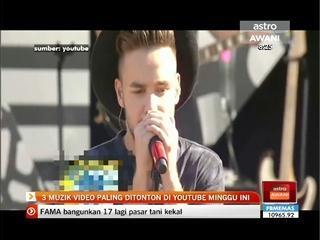 3 muzik video paling ditonton di YouTube minggu ini