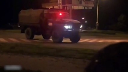 Sıcak bölgeden ilk görüntüler ! Rus tankları Donetsk'te