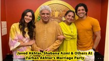 Javed Akhtar & Shabana Azmi At Farhan Akhtar’s Marriage Party
