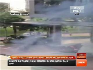video cubaan bunuh diri dengan meletupkan kereta?