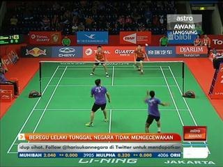 Beregu lelaki tunggal negara tidak mengecewakan